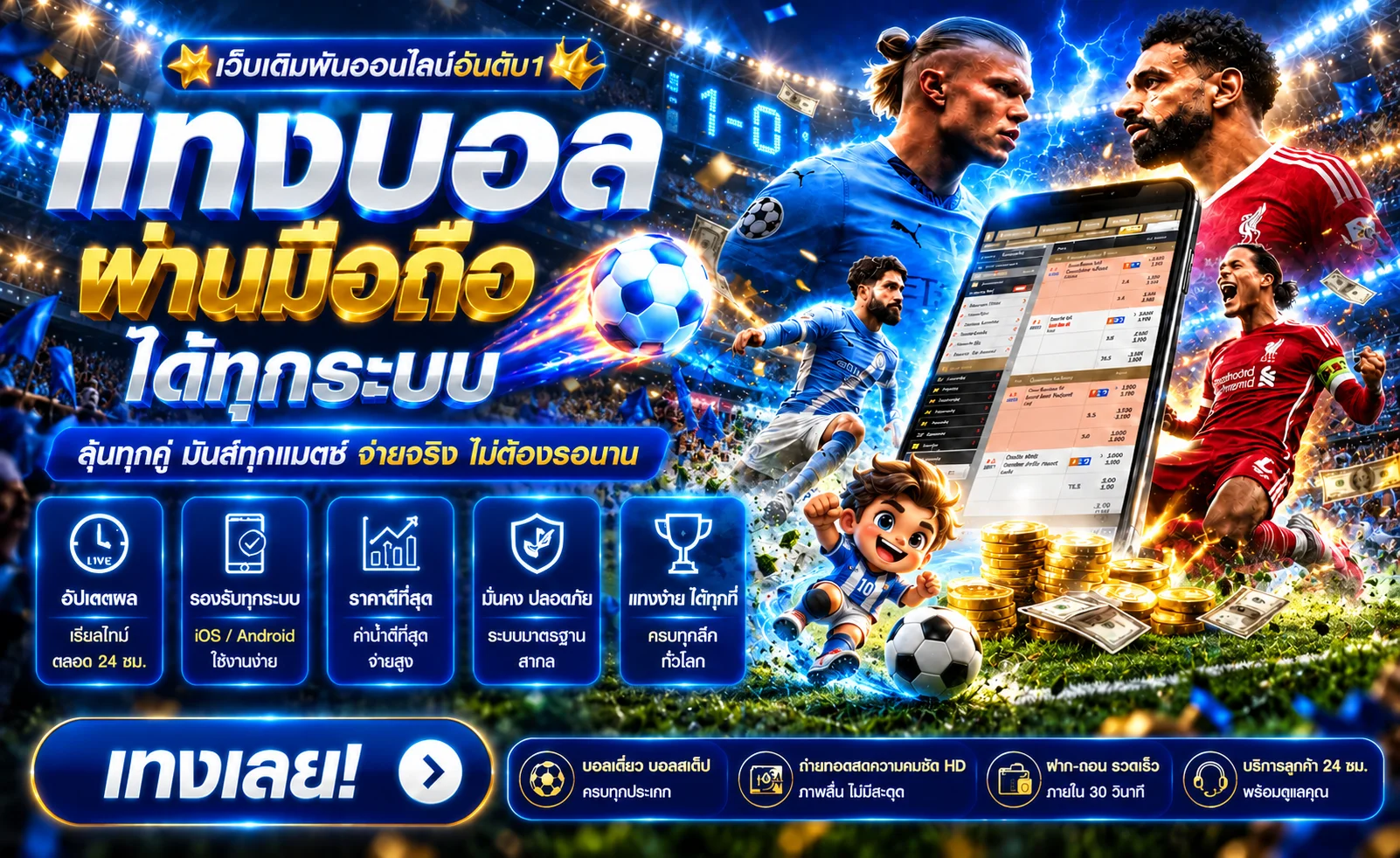 UFA138 แทงบอลบนมือถือ พร้อมผลบอลสดและราคาบอล