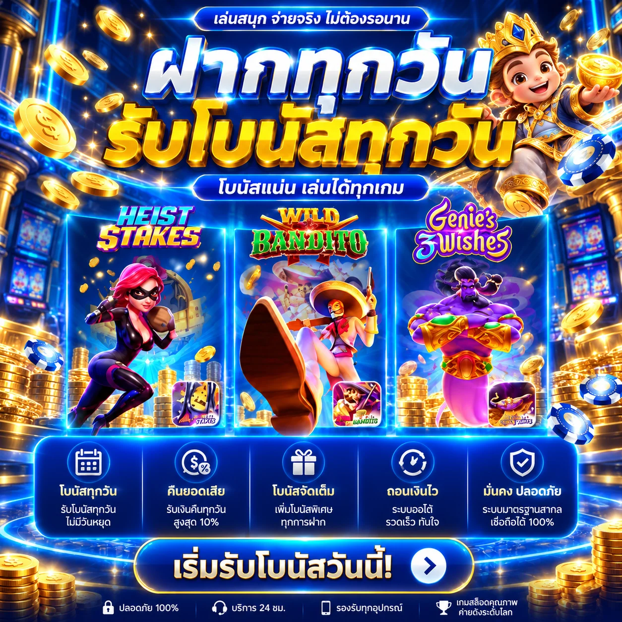 โบนัสฝากประจำและเกมยอดนิยมบน UFA138